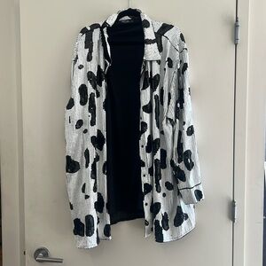 Plus Size Dalmatian Sequin Shirt